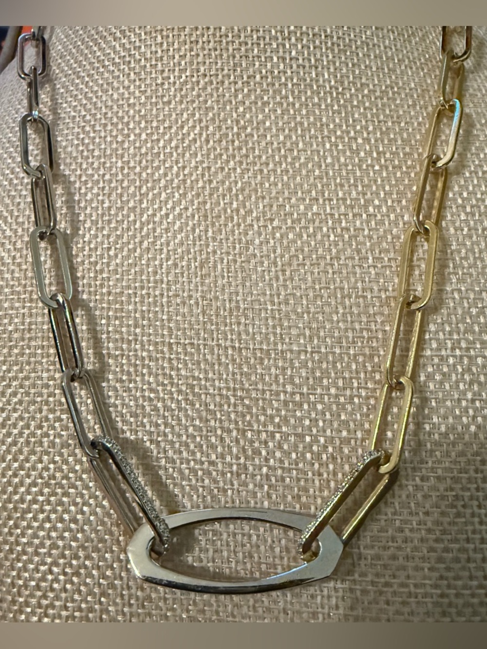 Kendra Scott Adeline Chain Link mixed metal necklace